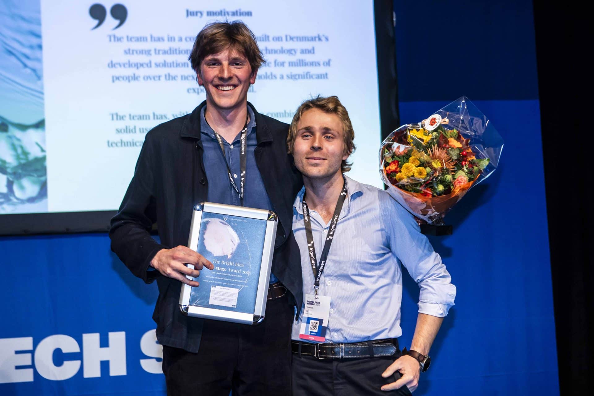 De to kandidatstuderende Andreas S.H. Rygaard og Viktor R. Tamstorf